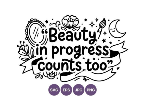 Beauty in Progress Hand Lettering Quote Review