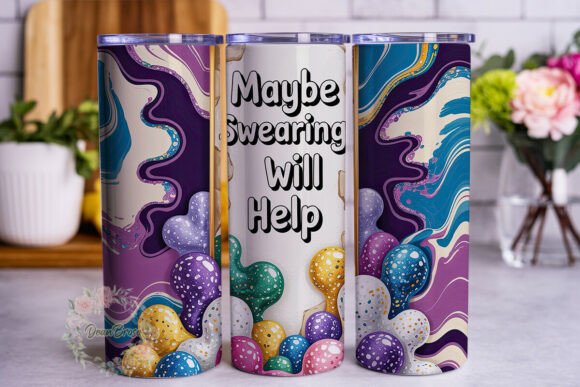 Glitter Abstract Quote 20oz Tumbler Wrap Review