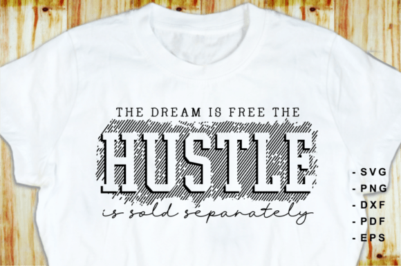 Hustle Motivational Quote T Shirt Design Review