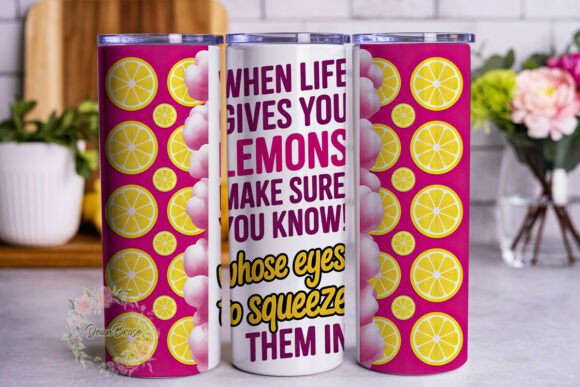 Lemon Squeeze Quote 20oz Tumbler Wrap Review