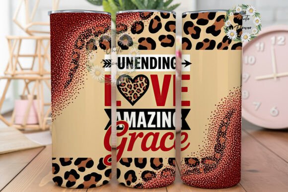 Leopard Red Glitter Quote Tumbler Wrap Review