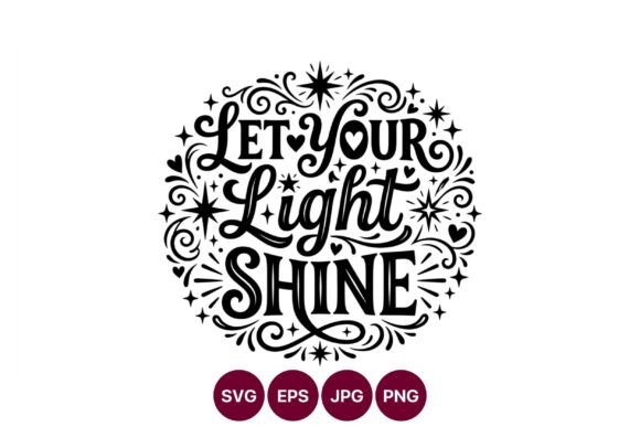 Let Your Light Shine Calligraphic Quote Review