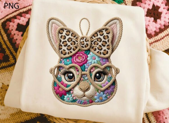 Retro Leopard Happy Easter Bunny Design Review