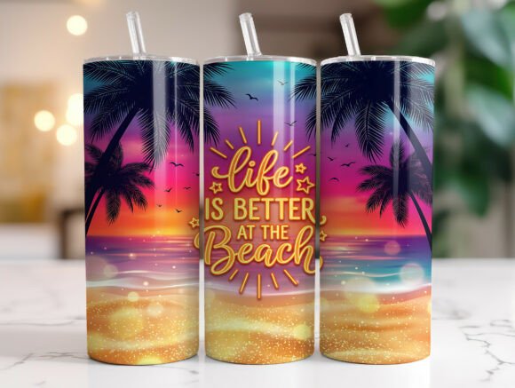 Summer Beach Sunset Quote 20oz Tumbler Review