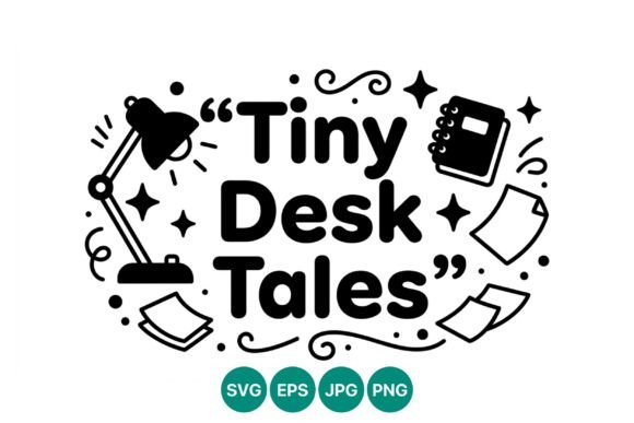 Tiny Desk Tales Quote Black and White Review
