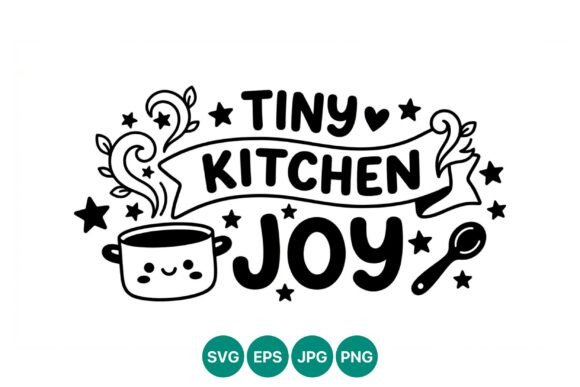 Tiny Kitchen Joy Cooking Quote Review